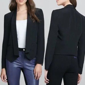 Rebecca Minkoff Becky Black 100% Silk Blazer